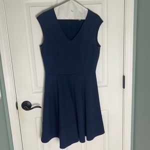 Cremieux Navy Fit N Flare Dress - Sz 4